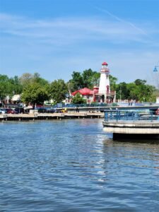 Port Credit waterfront view near Airport Pickups Mississauga – trusted airport taxi service in area